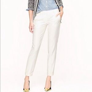 NWT J Crew Cocktail Capri White Stretch size 00 Petite